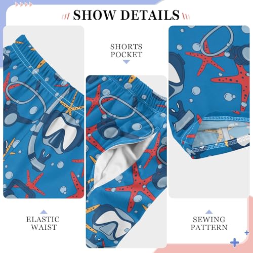Diving Equipment Sea Stars Boys Pants for Kids Jogger Pants with Pockets S-XL4