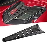 BILLFARO Rear Split Window Applique,Carbon Fiber Pattern Car Rear Hatchback Louver Molding Trim Panel Exterior Accessories for Corvette C8 Stingray Z51 2020+ for C8 Z06/E-ray 2023+