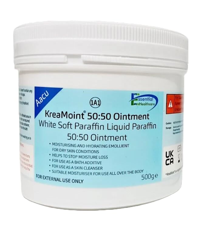Aacu KreaMoint 50:50 Ointment Liquid Paraffin 50% in White Soft Paraffin 50% 500g
