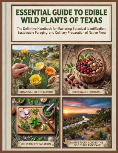 Essential Guide To Edible Wild Plants Of Texas: The Definitive Handbook for Mastering Botanical Identification, Sustainable Foraging, and Culinary ... ... (The Essential U.S Foraging Guidebooks 2)