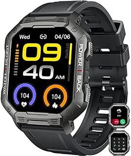 Smart Watch for Men - Sports Fitness Waterproof Watches Bluetooth Calls (Answer/Dial) GPS Activity Health Tracker Heart Rate Blood Oxygen Monitors 1.82" Tactical Military Smartwatch for Android IOS