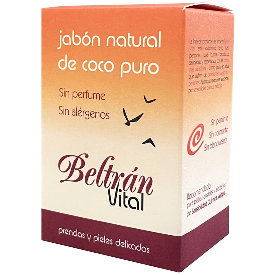 Jabón Natural de Coco Puro, 240g, Para Piel y Ropa Delicada | Para uso personal como para lavar prendas delicadas a mano