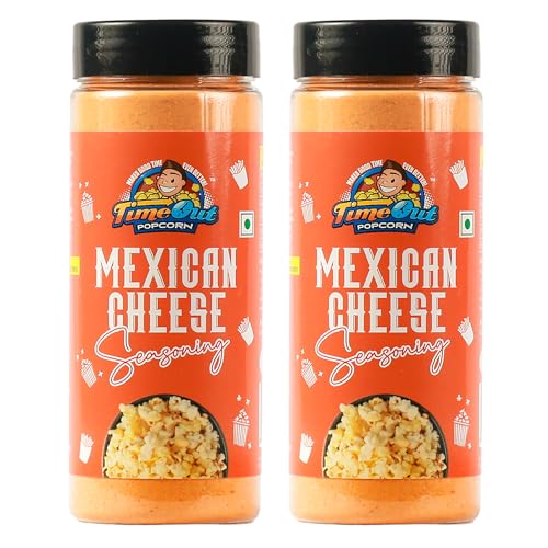 Image of Time Out Popcorn Mexican Cheese Seasoning, Multi-Purpose Powder, Popcorn and Snacks Flavoring,Pack of 2, 100g Each