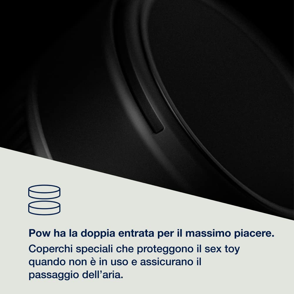Arcwave Pow Masturbatore Maschile | Stroker per il Pene | Dispositivo per la Masturbazione| Sex toy per Uomini| Giochi Sessuali per Adulti | Nero