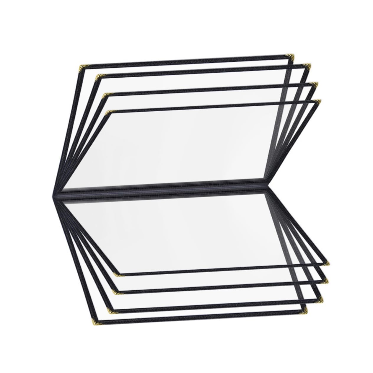 NAMOARLY Menu Folder A4 Size PVC Leatherette Trim for Restaurant Hotel Cafe Menu Protection