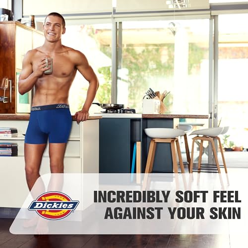 Dickies Mens Underwear Pack of 4 Boxer Briefs, Cotton Stretch Boxers for Men3