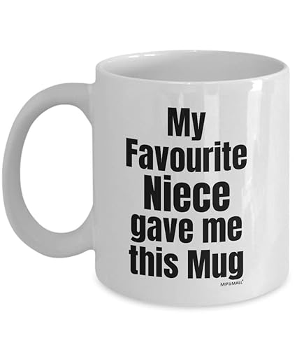 Uncle and Auntie gifts, Mothers day, Uncle mug, Aunt mug, coffee cup birthday best, Christmas presents, fathers day mug for uncle - My favourite niece gave me this mug - MG0073