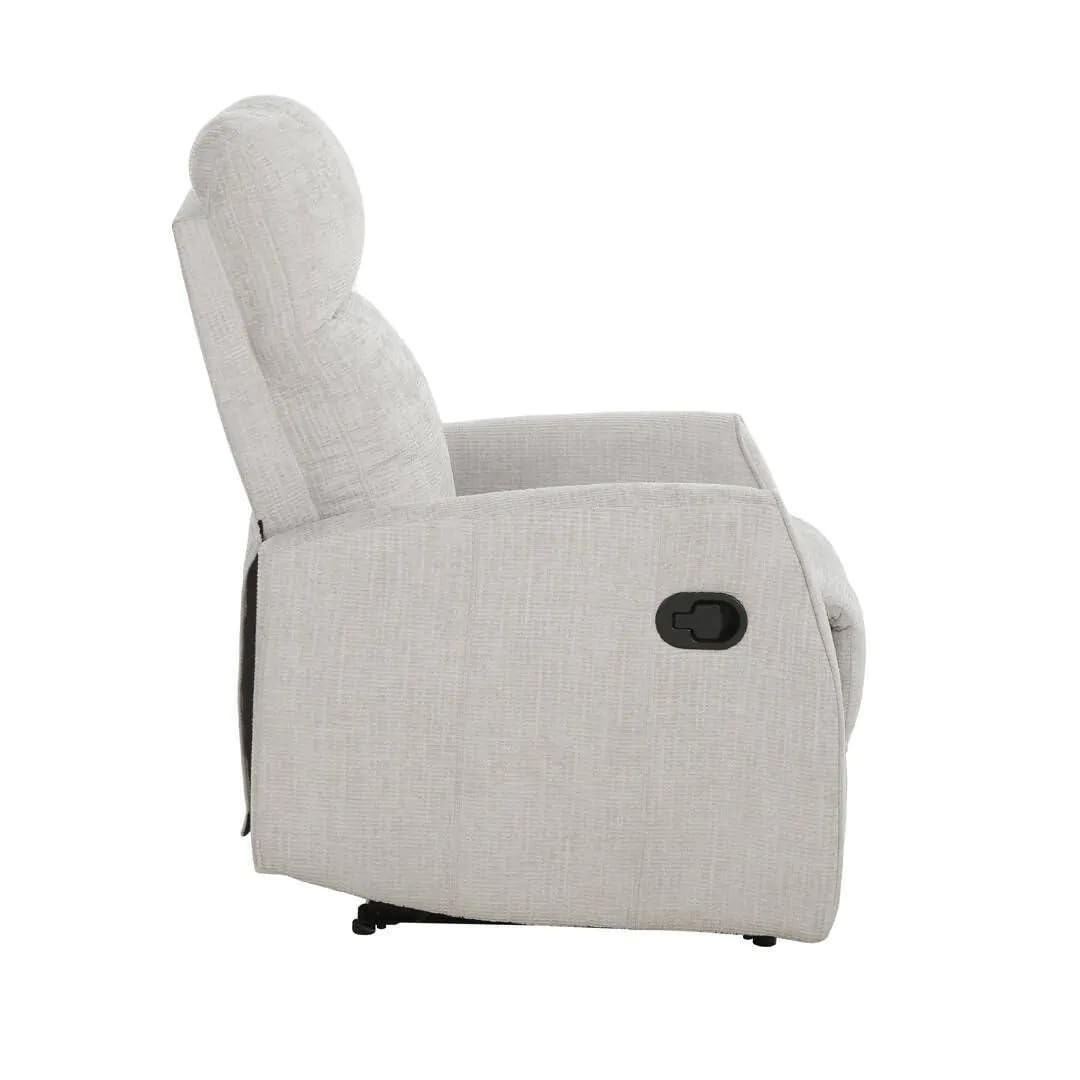 SHIITO | Sillón Relax Manual | con Mecanismo de Palanca | Modelo Orfeo - Cemento | 104 x 84 x 70 cm