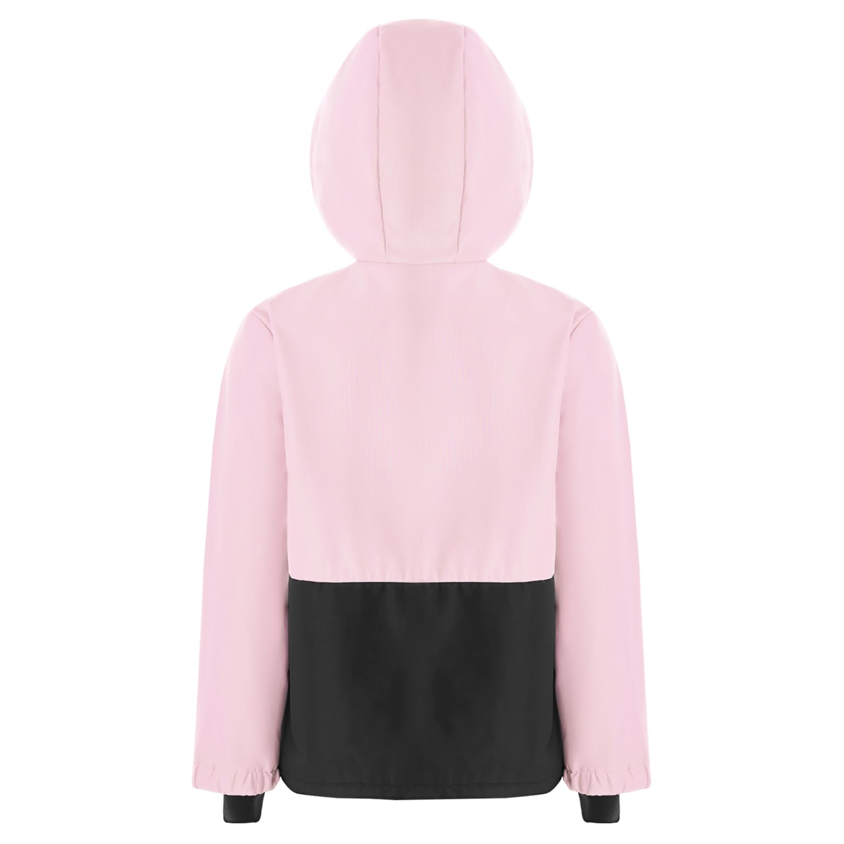Jugaoge Veste de Ski à Capuche pour Enfant Fille Garçon Veste de Neige Randonnée Zippée Manteau Blouosn Jackets