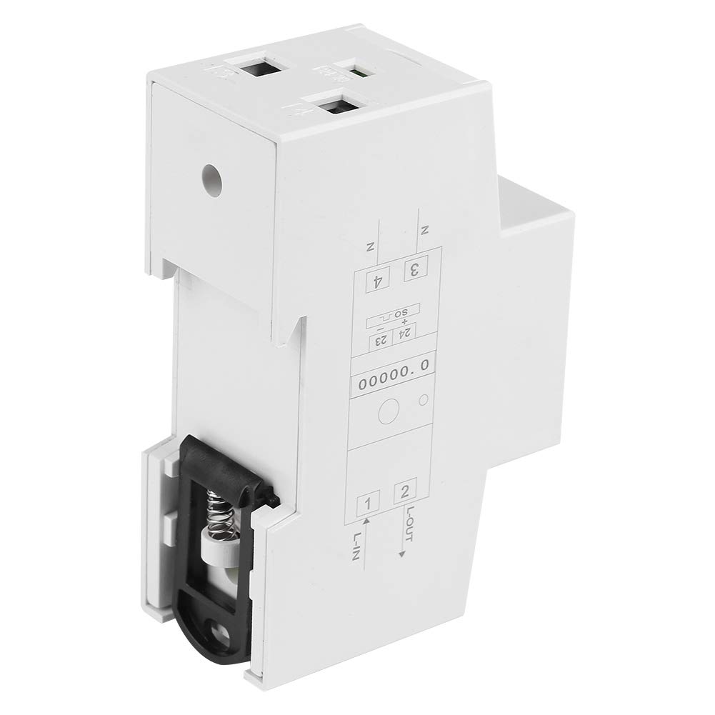 2 szt. Jednofazowy Licznik Energii 5-80A 230 V 50 Hz Elektryczny Miernik KWH LCD Licznik Energii Watomierz, DDS015 Jednofazowy Licznik Energii KWH na szynę Din