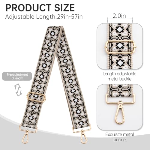 Image of Purse Straps Replacement Crossbody Wide Bag Strap for Purses Adjustable Shoulder Straps for Women Bags