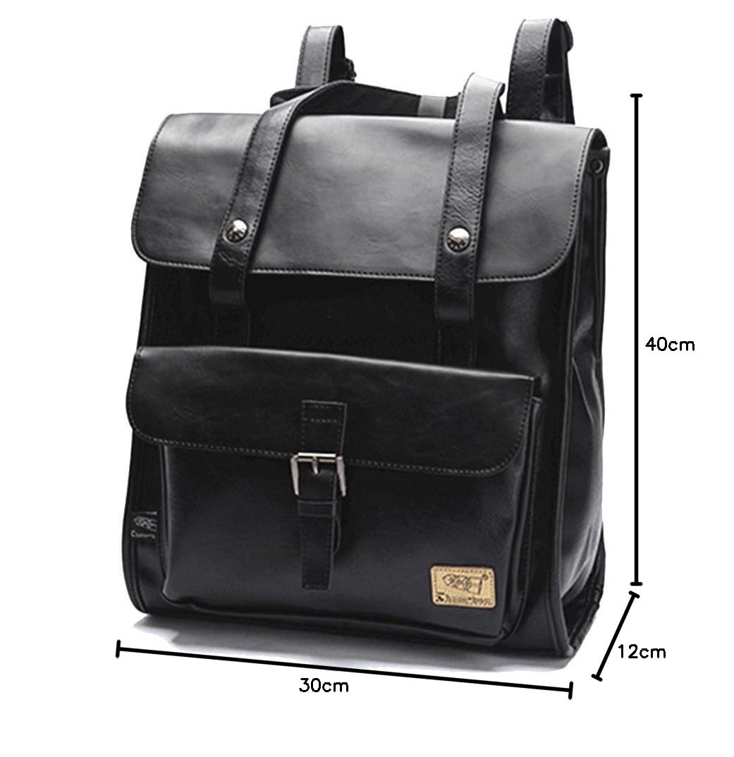 Retro skóra PU Vintage plecak turystyczny plecak dla kobiet i mężczyzn, torba na ramię na laptopa o przekątnej ekranu 13"