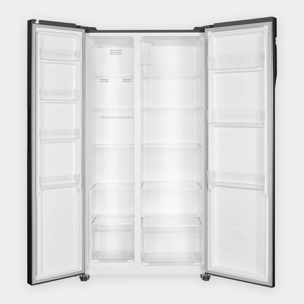 HRH 2P 55N BX Frigorifero Americano Side-by-Side, Total No Frost, 442L, display esterno il soft touch, Classe Energetica E, Altezza 177cm, Larghezza 91cm, Profondità 59cm