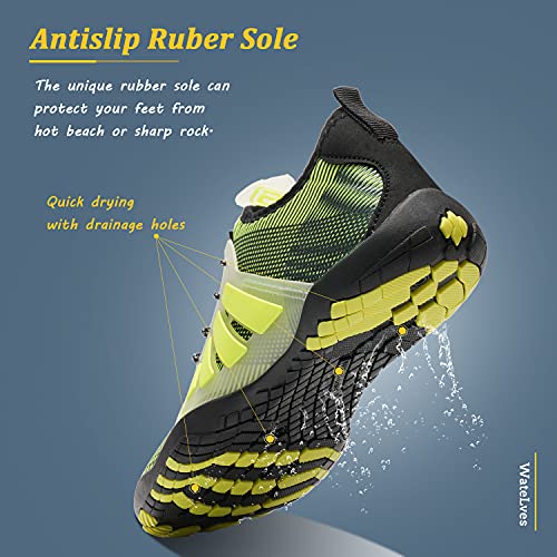 Image of WateLves Water Shoes Mens Womens Beach Swim Shoes Quick-Dry Aqua Socks Pool Shoes for Surf Yoga Water Aerobics