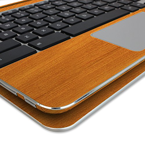 Skinomi Light Wood Full Body Skin Compatible With Asus Chromebook Flip (10.1 Inch, 2015)(Full Coverage) Techskin With Anti-Bubble Clear Film Screen Protector #TOP3