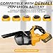 Chengsuwei Cordless Vacuum Cleaner for dewalt 20V battery,5 in 1 Handheld Electric Vacuum with 600W Powerful Motor,70DB low noise Portable Vacuum with FilterHEPA for Floor, Carpet, Car (No Battery)