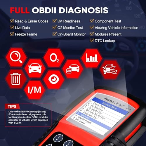 Autel AutoLink AL619 OBD2 Scanner | 2026 ABS/SRS/CAN Diagnostic Tool | Read/Erase Codes, Check Engine Light, OBDII Live Data & DTC Library | Upgrade for AL519, ML519, ML619 (Vehicle-Specific) - Image 5