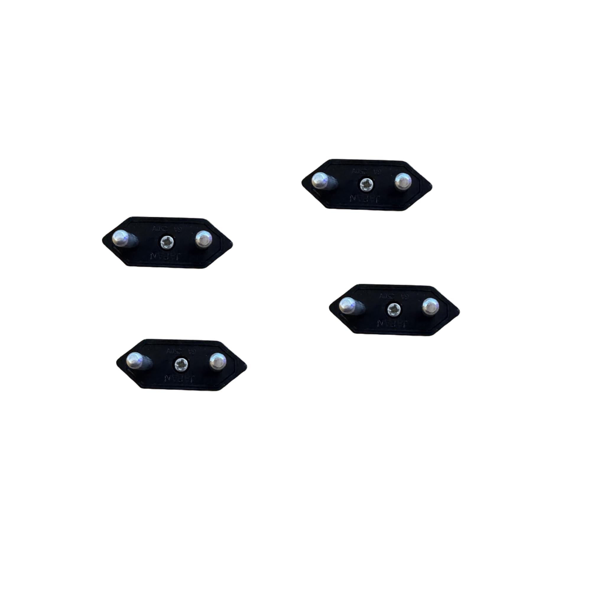 Pack de 4 Adaptadores Enchufe USA a Europa/España, Adaptador Americano a Europeo Tipo A/B a C/F, Compacto para Viaje, Compatible con EE.UU., Canadá, Japón y Asia, Negro — view 2