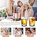 OBTANIM 12 Pack Shot Glasses, 1.5 oz Clear Shot Glass Cups Set with Heavy Base for Bar Restaurants Home