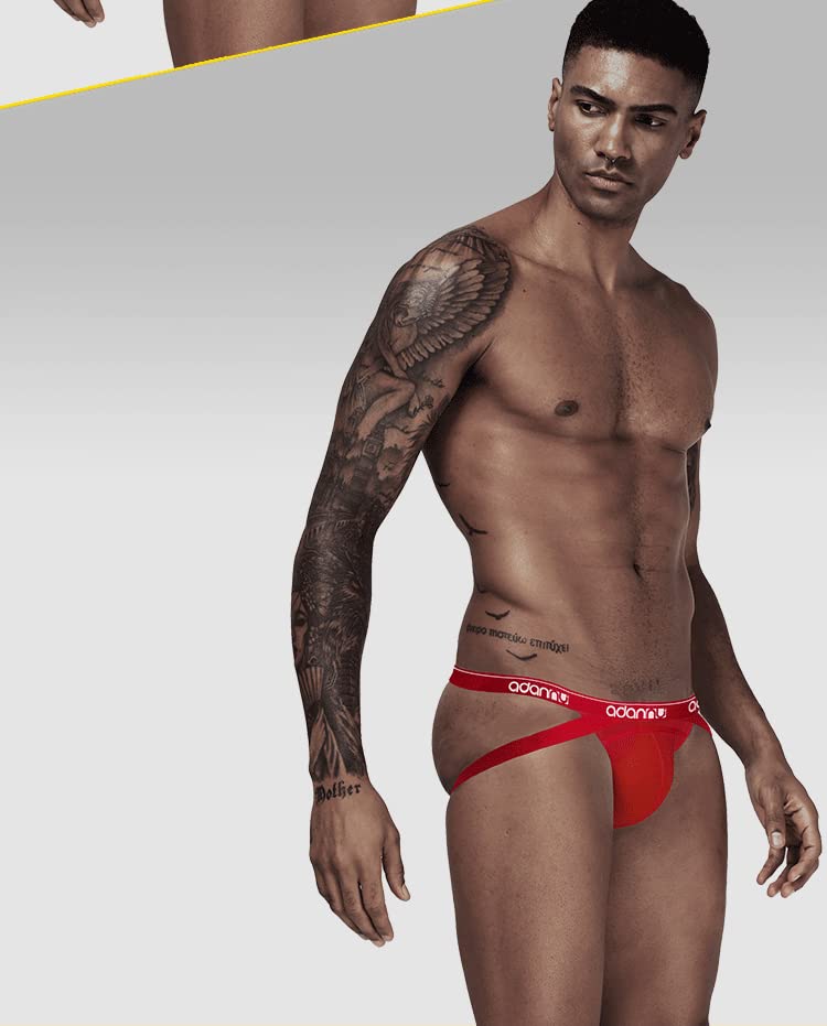 Evankin Mens Thong Underwear Sexy Jockstrap Male Lightweight Thong Butt-Flaunting G-String Briefs3