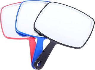 FOMIYES 3pcs Handheld Vanity Mirror Small Handheld Mirror Vintage Mirror Simple Mirror Vintage Vanity Mirror Travel Mirror Cosmetic Mirror Vintage Hand Mirror Barber Mirror Makeup Mirror