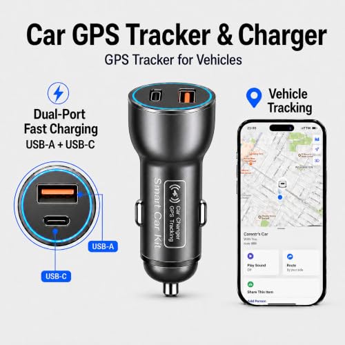 GPS Tracker with Charging Port