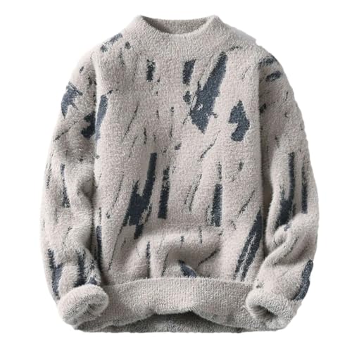 Men's Loose Knitted Pullover/Man Round Neck Sweaters