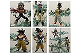 Dragon Ball Z Holiday Christmas Tree Ornament Set Featuring Trunks, Uub, Super Saiyan SS4 Vegeta, Goku, and Super Saiyan SS4 Goku - Ornament Figures Range from 4
