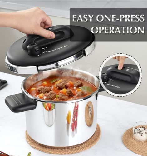 Image of KOCH SYSTEME CS 4.2QT Stainless Steel Pressure Cooker, Olla de Presion