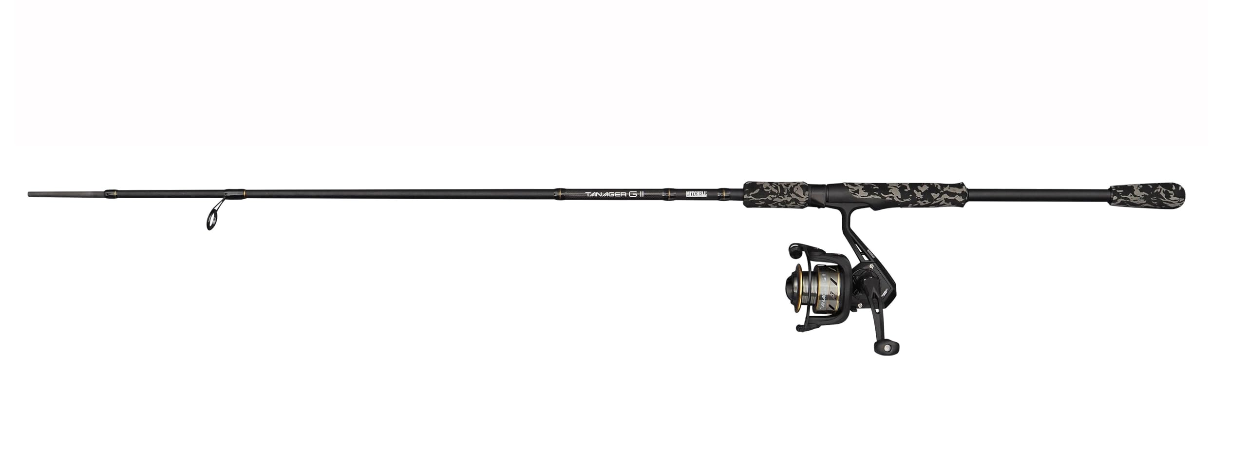 Mitchell Tanager G2 Manie Combo | Ensemble Canne et Moulinet léger pour la pêche en Eau Douce, pour la Truite, la Perche et Le brochet | Black, 2.70 m Moderate Rod, 3000 Size Reel