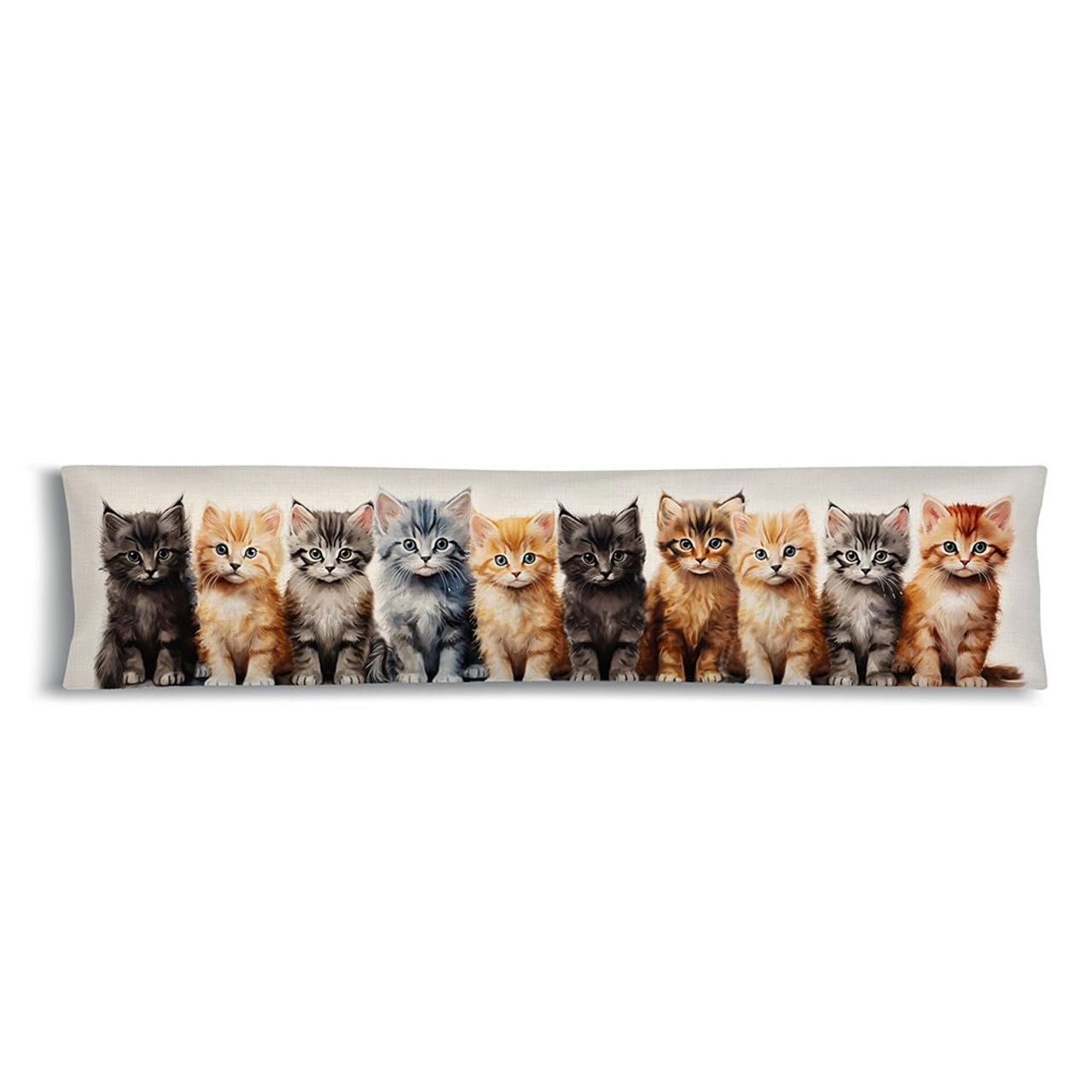 Heattreats Beige Cat Lovers Draught Excluder Door Draft Stopper
