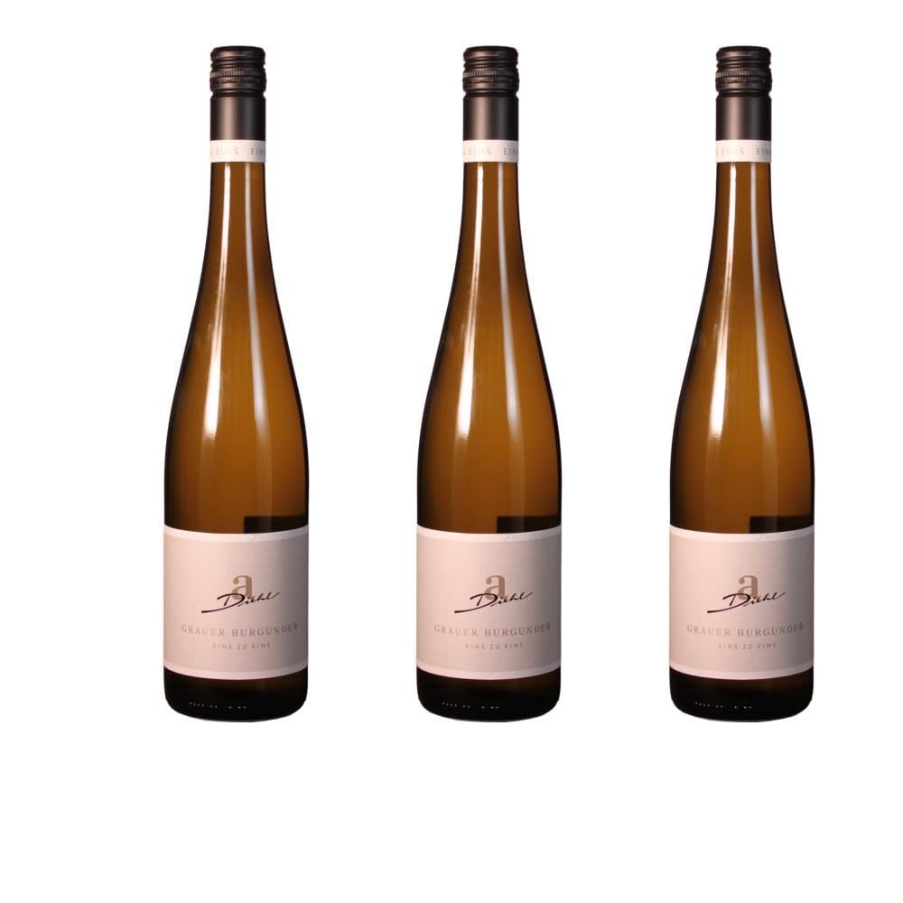 Vorteilspaket (3x0.75L) Grauer Burgunder (046) trocken Pfalz Dt. Qualitätswein Weingut Diehl/ErnenWein/Wine
