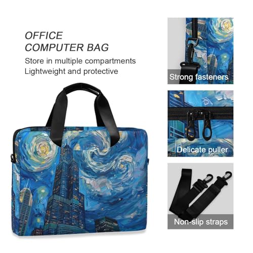 Maletín para laptop ALAZA Dragon Morado 13-15.6 pulg miniatura 6