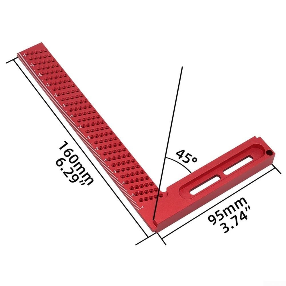 para herramienta Medición 160mm Aleación Aluminio Roja para