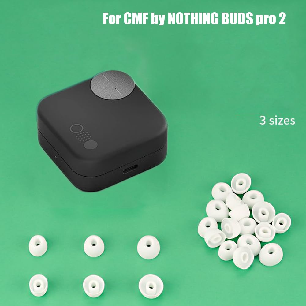 Kwmobile 6 Auricolari Di Ricambio In Silicone Per CMF Nothing Buds Pro 2 – Gommini S/M/L, Sostituzione Facile E Confortevole