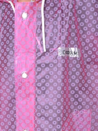 Image of Dollar Rainguard Kids' Full Sleeve Circle Printed Long Raincoat With Adjustable Hood and Pocket