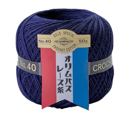 オリムパス製絲 金票 レース糸 #40 Col.335 ブルー系 50g 約445m