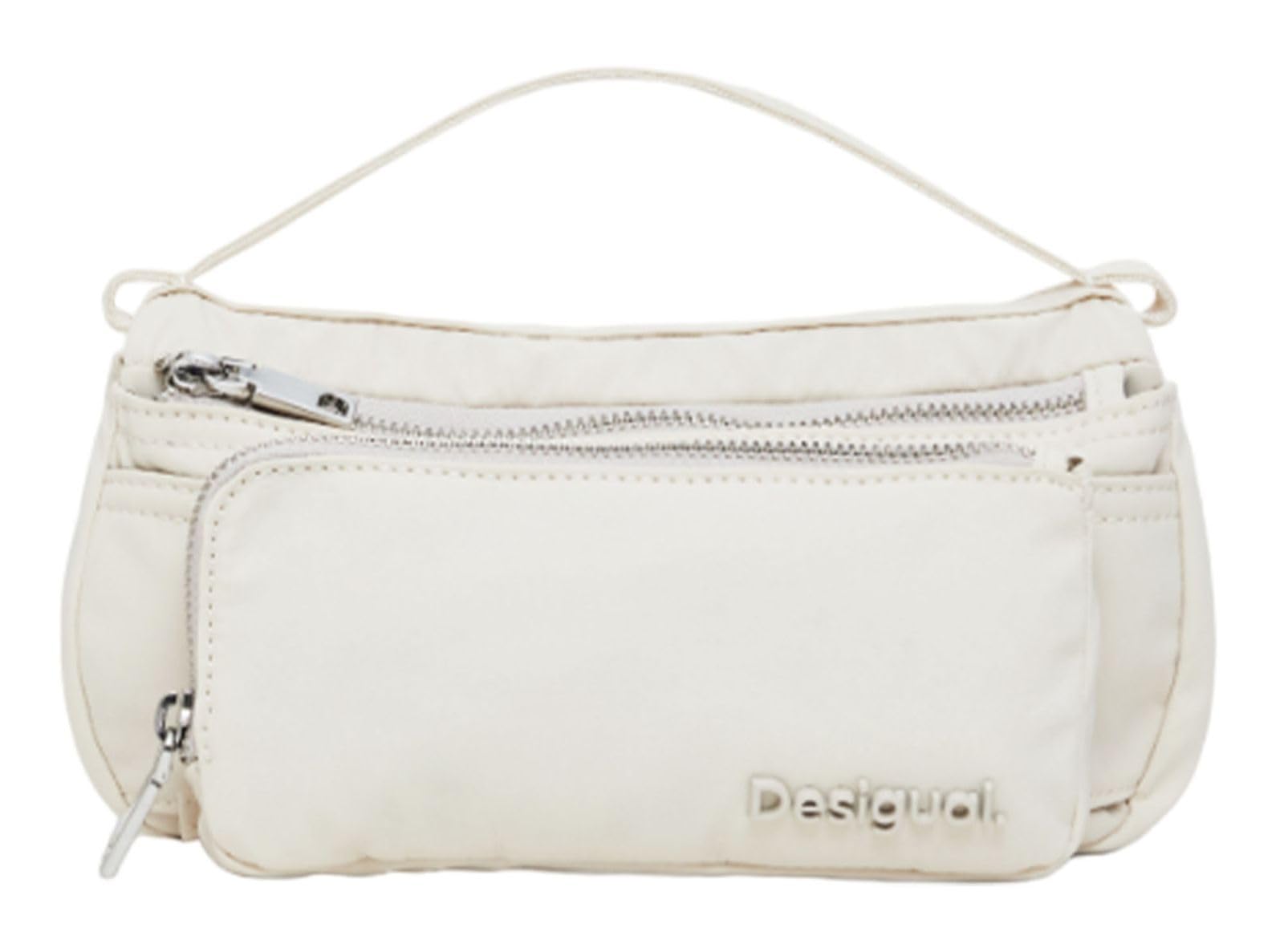 Desigual Women Accessories Nylon Across Body Bag, White, One Size