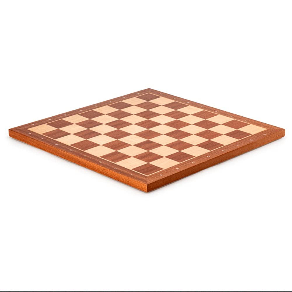 Scacchiera Set Scacchiera Portatile in Legno con Design Antiscivolo Intarsiato in Legno di Mogano E Legno di Acero Scacchiera da Torneo Professionale Set di Scacchi da 18,9 Pollici (Color : Chess Bo