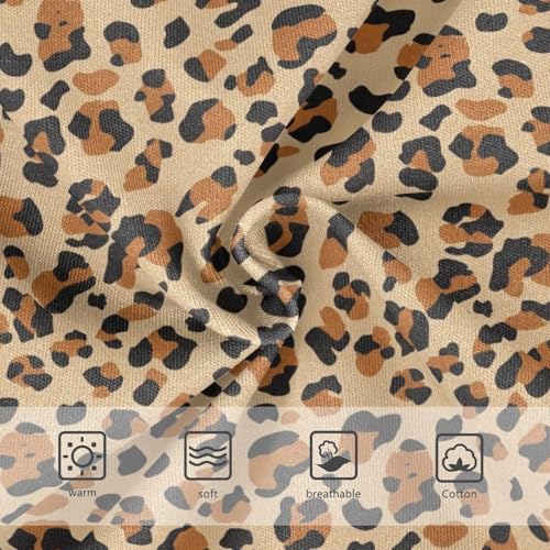 Joisal Cotton Girls Underwear Toddler Leopard Print Black Brown Spots Little Girl Panties Durable Briefs Kids Undies 2t3