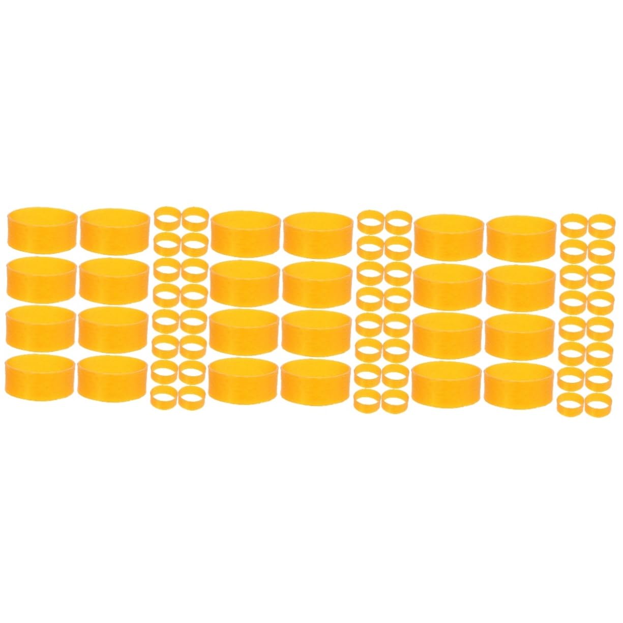 OSALADI 3 Set Elastico ispessato dovere bande di resistenza in movimento bande elastiche potere elastici larghi resistenti elastici di sopravvivenza gomma da cancellare Giallo