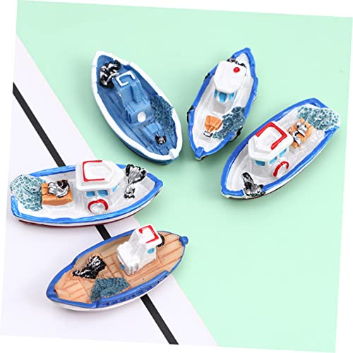 Tofficu 8 peças de modelo de veleiro em miniatura decorativo para casa layout de casa enfeite de pra
