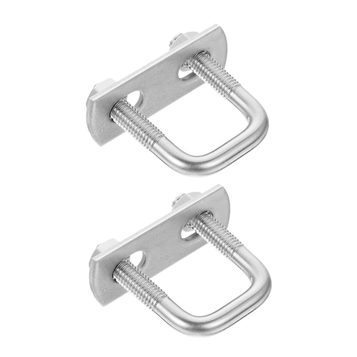 PRETYZOOM 2 Pcs Stainless Steel U-Bolts Angled u Bolts for Right Angle Tube Brackets
