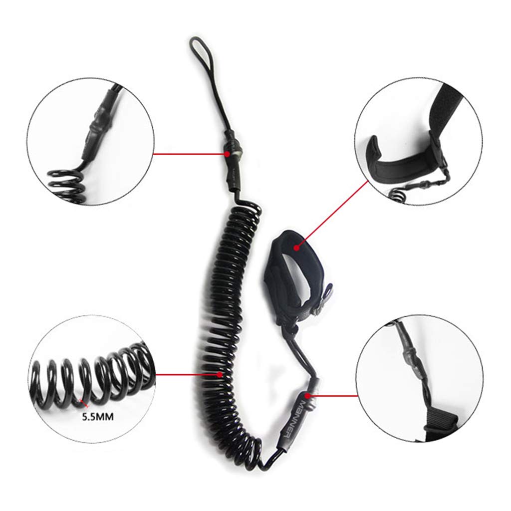 Correa de tobillo en espiral para tabla de surf de 10 pies