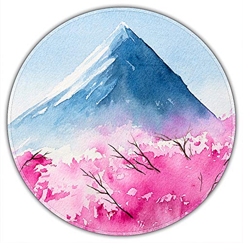 AORTDES Computer Mouse Pad Mat, Anti-Slip Rubber Base Desk Mouse Pad Mat for Gaming Office Work, Durable & Comfortable & Lightweight Waterproof Mice Pad Mat (20 x 20 cm, Fujiyama)