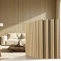 Wood Slat Wall Panels - 4 Pack 47.2" × 23.6" - Acoustic Sound Proof Panels Noise Reduction for Home Office Studio, 3D Fluted Sound Dampening Absorbing Panels, Oak