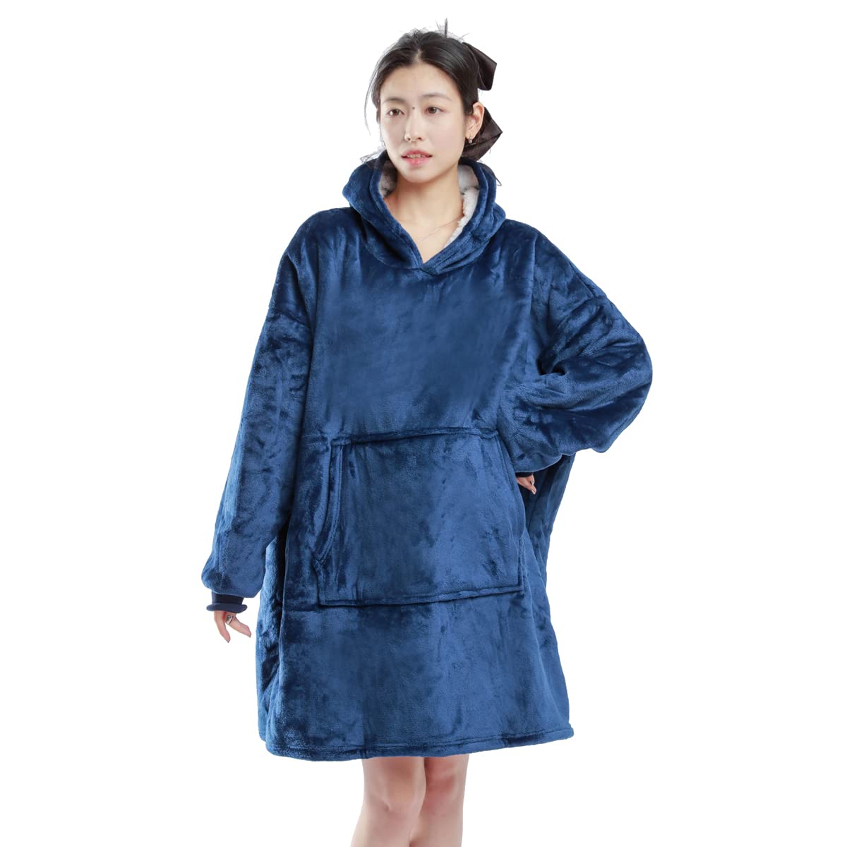 Sudadera de Gran tamaño, Manta con Capucha, Manta para TV, Supersuave y cómoda, Adecuada para Adultos, Hombres, Mujeres, Adolescentes
