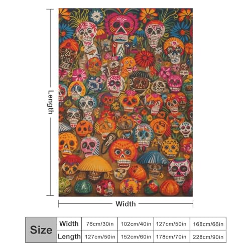 Couverture douce folklore mexicain pour réchauffer le coeur