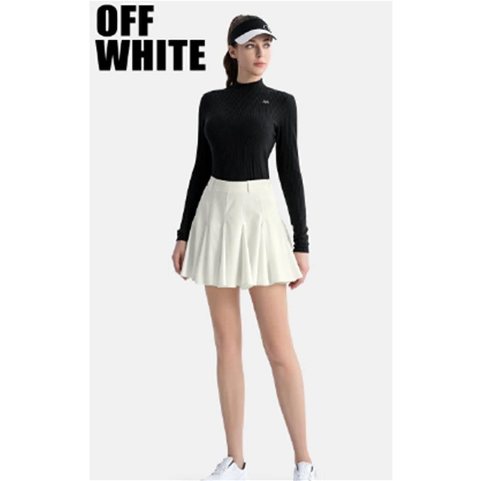 Jupe Courte plissée de Golf for Femmes, Jupes décontractées à Volants, Taille Haute, Jupes trapèze for Dames pour Golf, Cyclisme
