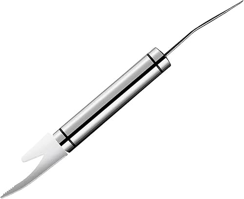 2 herramientas de desenrollador de camarones, pelador multifuncional de camarones, 5 en 1 multifuncional línea de camarones fauces de pescado,